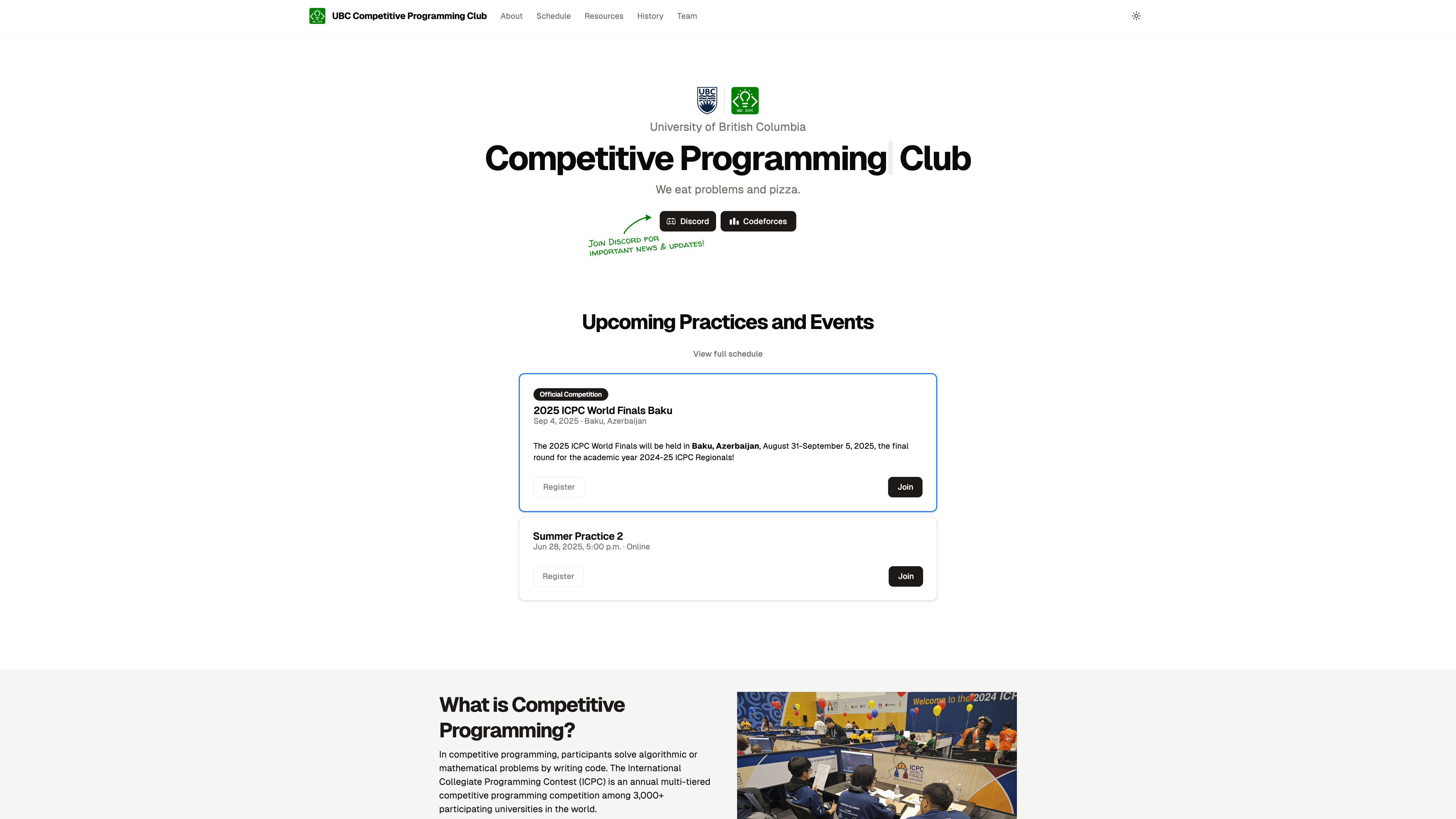 UBC ICPC: Official University ICPC Site